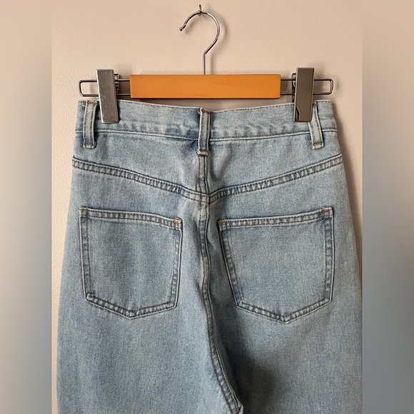 Women’s Shein High Rise Split Hem Straight Leg Jeans - Picture 2 of 11